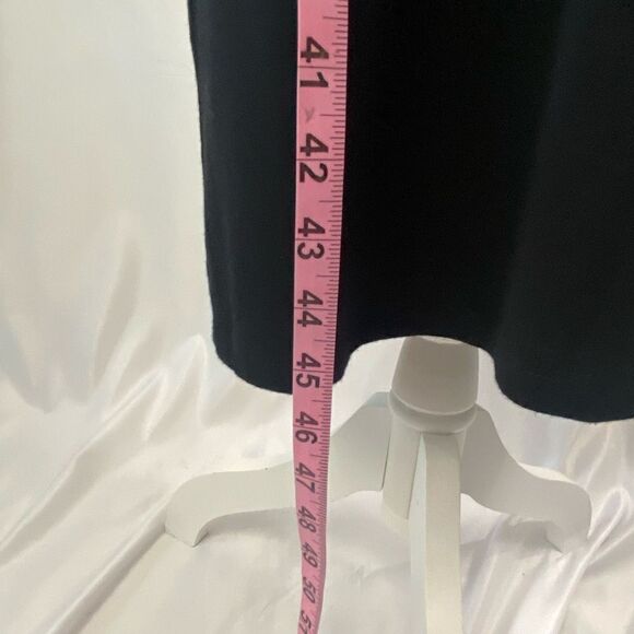 NWT Bobeau Black Dress Dolman Sleeves Tie Front Layered Knit Woman’s Sz Medium N - Picture 4 of 14